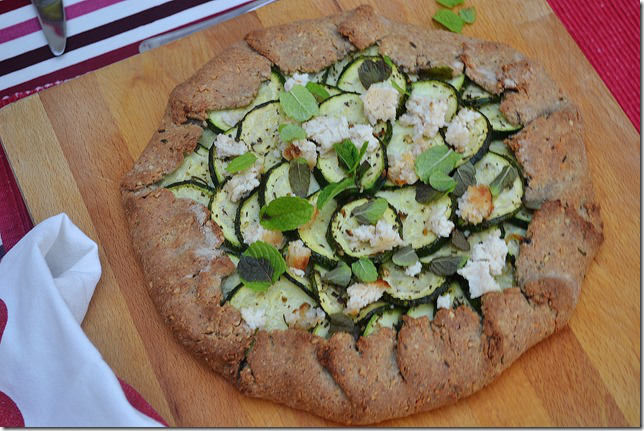 Herby Courgette Galette with Cashew Goat's Cheese