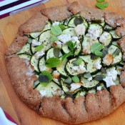 Herby Courgette Galette with Cashew “Chèvre”