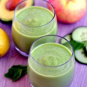 Apple, Avocado & Basil Smoothie (with iNVO Coconut Water)