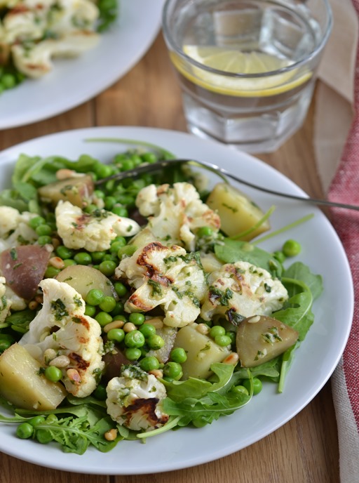 Pesto Cauliflower & Potato Salad (Salad Samurai)