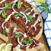 Vegan Turkish Pizza (Lahmacun) | coconutandberries.com