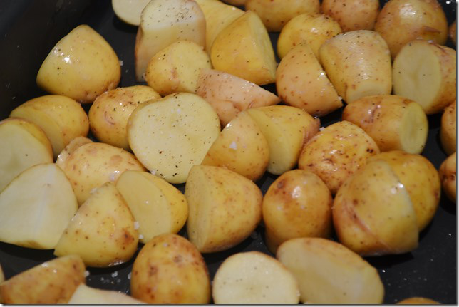 New potatoes, before roasting
