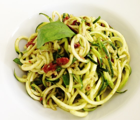 Courgette "Spaghetti" Salad, The Green Rocket Café