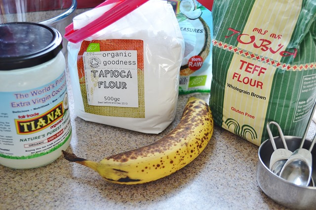 Teff Pancakes with Caramelized Bananas