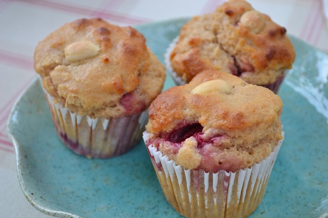 Strawberry-Almond Amazake Muffins