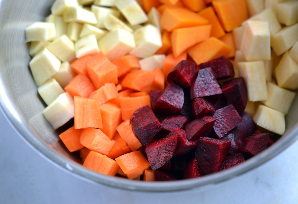 Root Vegetables, diced
