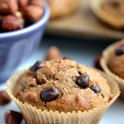 Hazelnut Butter-Chocolate Chip Muffins