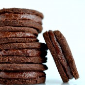 Raw Chocolate-Maca Sandwich Cookies