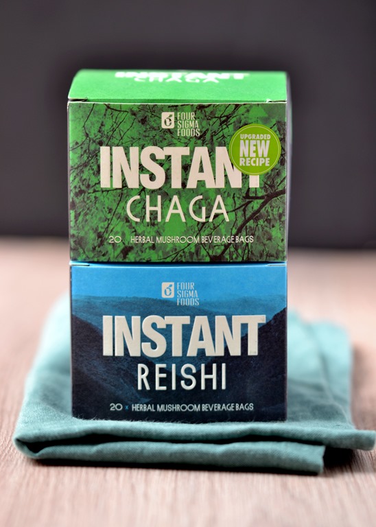 Four Sigma Foods Instant Chaga & Reishi (herbal mushroom beverages)