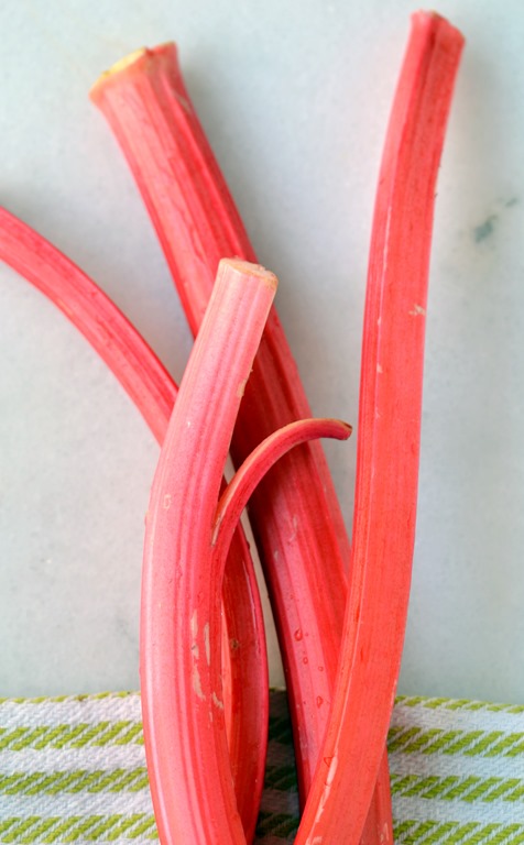 Rhubarb from the garden